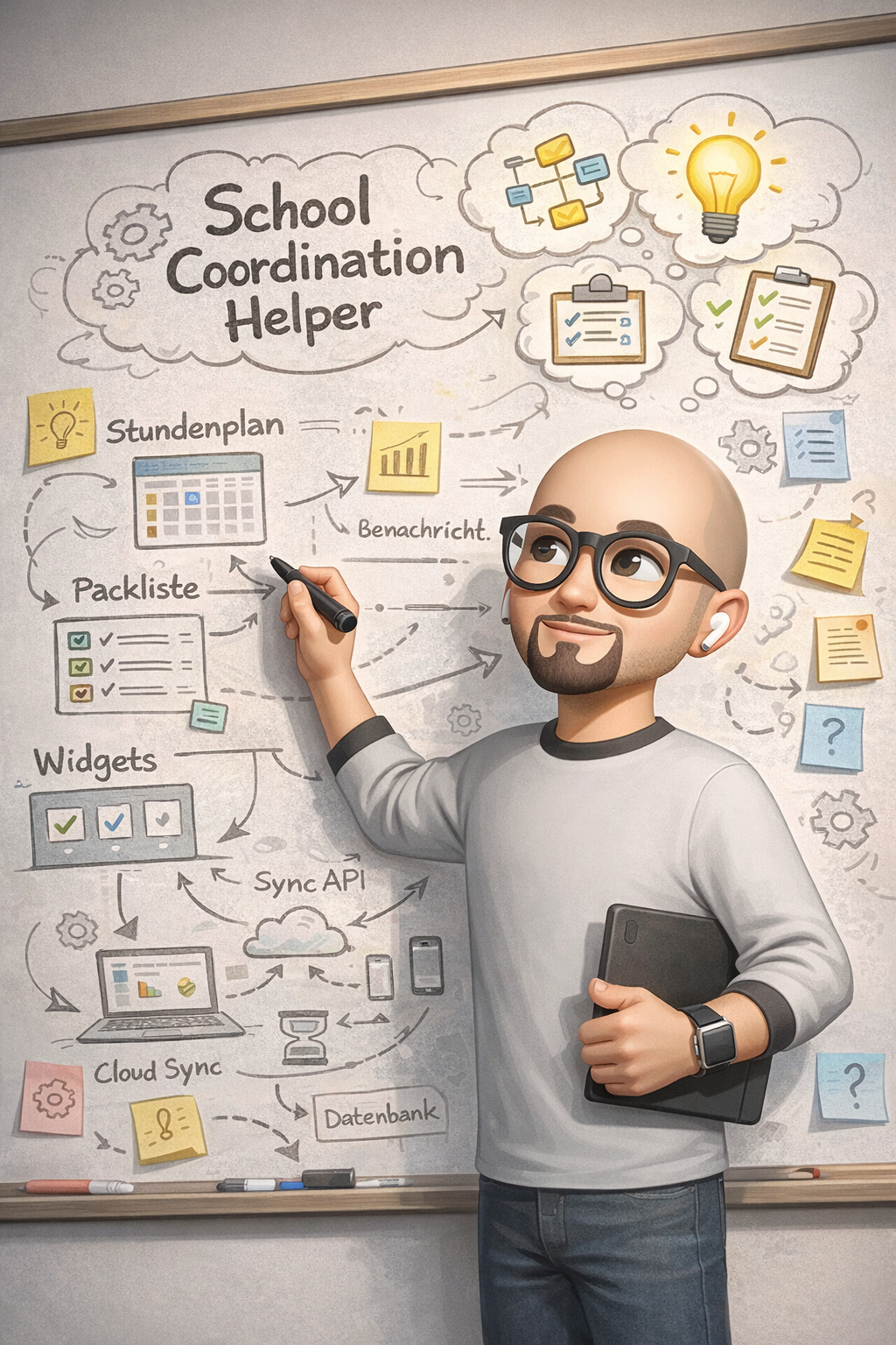 School Coordination Helper – Skizze der Funktionen